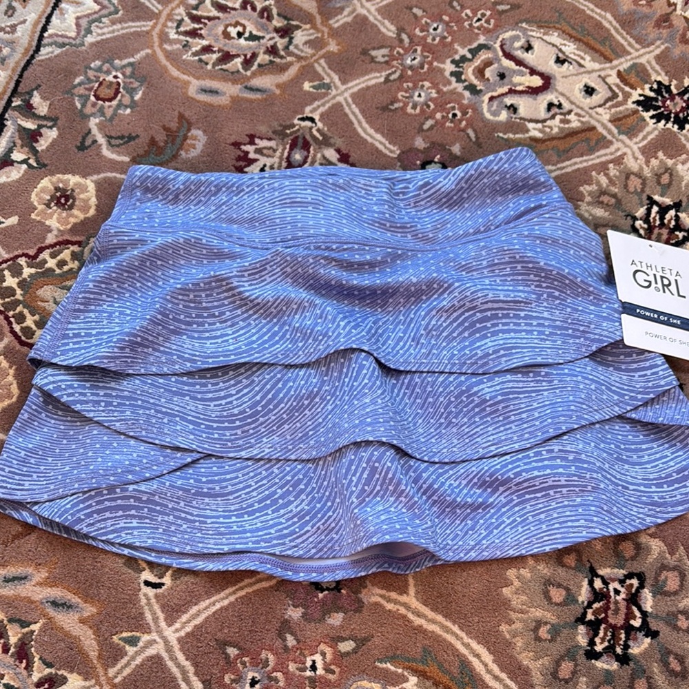 Athleta Girl Blue Tiered Skirt